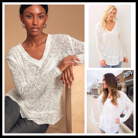 FREE PEOPLE BOHO PULLOVER V-NECK TUNIC TOP A3C - Picture 6 of 15